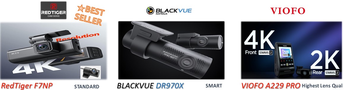 Redtiger Blackvue Viofo Comparison